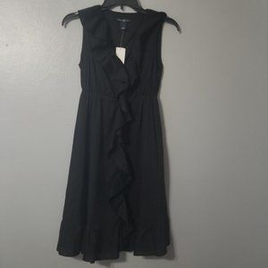 GAP Black Ruffle Front NWT Sleeveless Dress